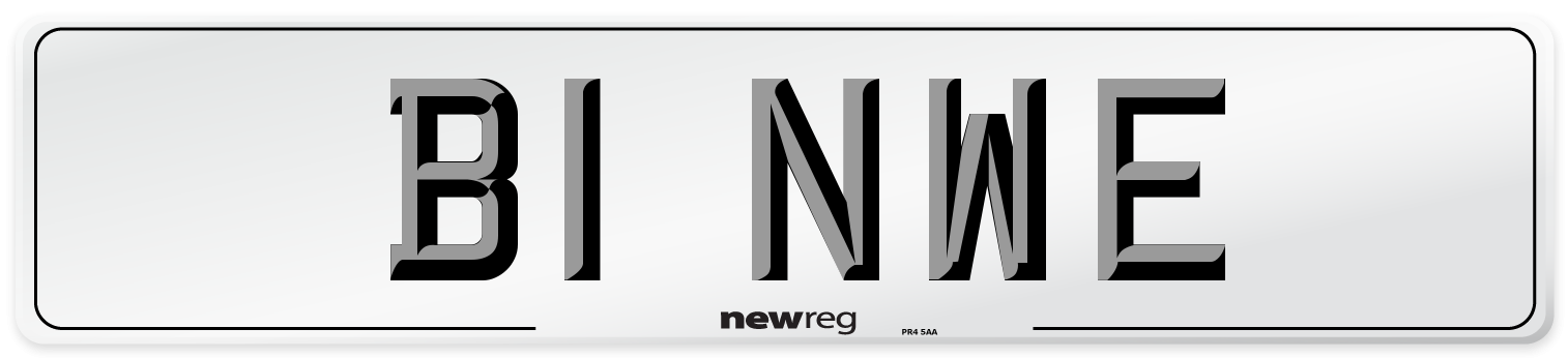 B1 NWE Number Plate from New Reg